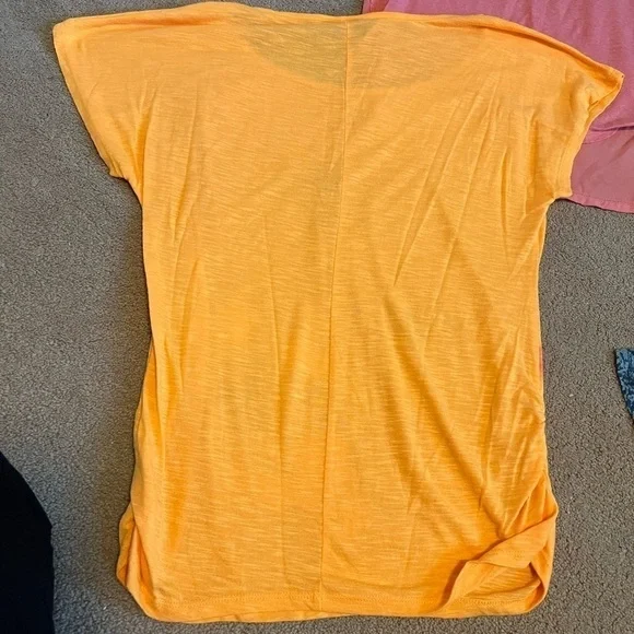 Bundle of 4 Women’s Short Sleeve Tops Floral Cold Shoulder Linen Ruched Size M - Picture 5 of 15